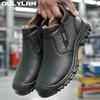 Protective Waterproof Work Boots Safety Anti-scald Welding Shoes Composite Toe Shoes Men Anti-smash Anti-puncture Safety Shoes