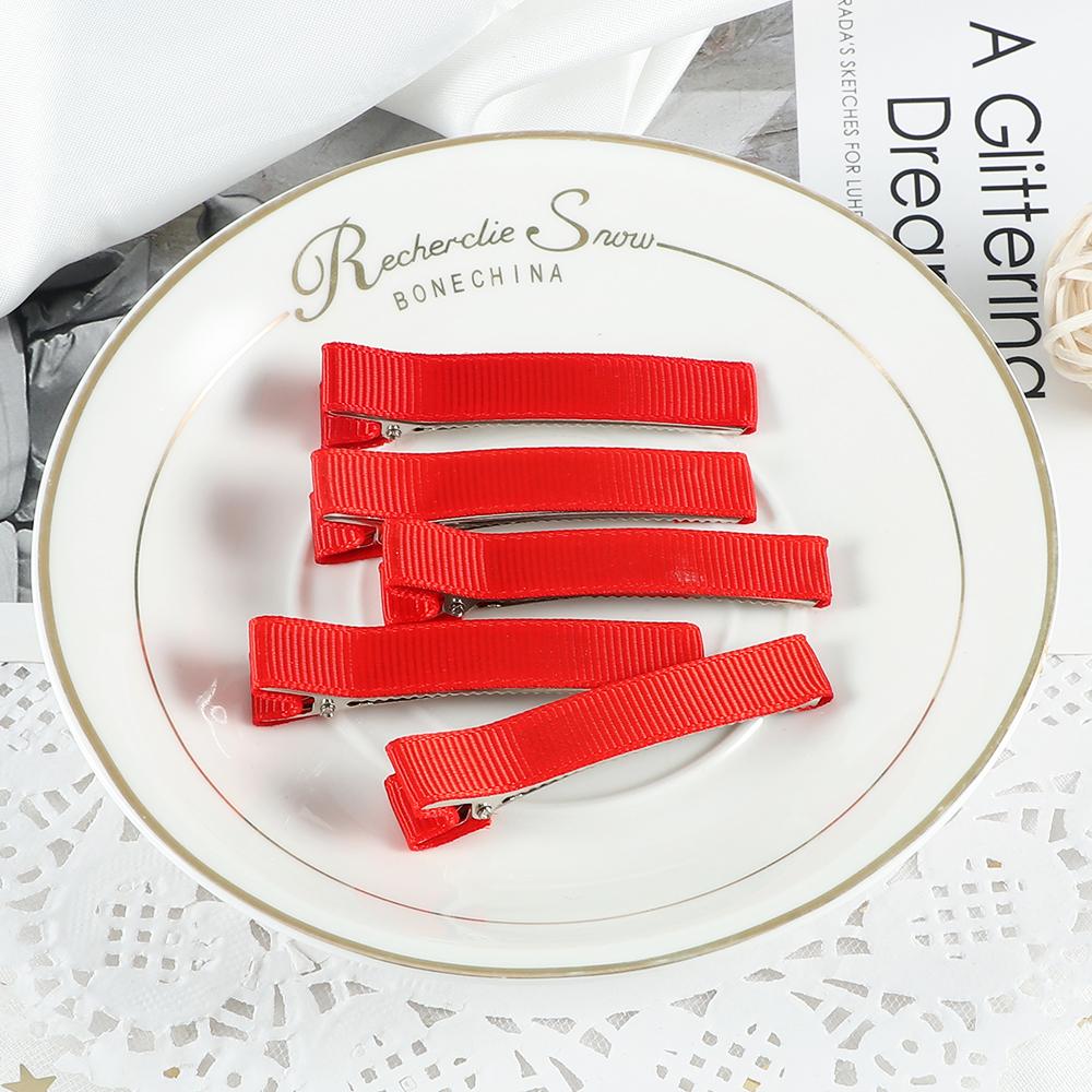 24 STÜCKE 6cm Bandbezogene Metall-Haarspangen Basic Einfache Haarnadeln DIY Schmuck Handgefertigt Mädchen Kinder Haarschmuck Geschenke