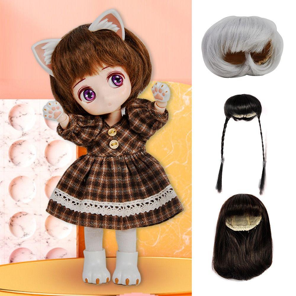

High Temperature Fibre Doll Hair Doll Accessories Daily Short Hair for YM,Yob11 Doll