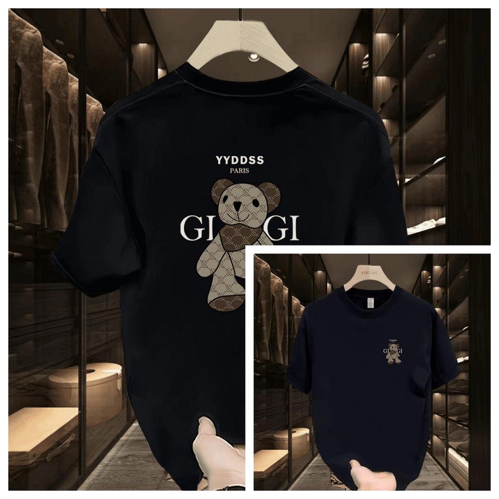 2026 Amerikanischer Stil High-End Kurzarm-T-Shirt Herren und Damen Rundhalsausschnitt Personalisiert und Lässig Sommer Re Baumwolle