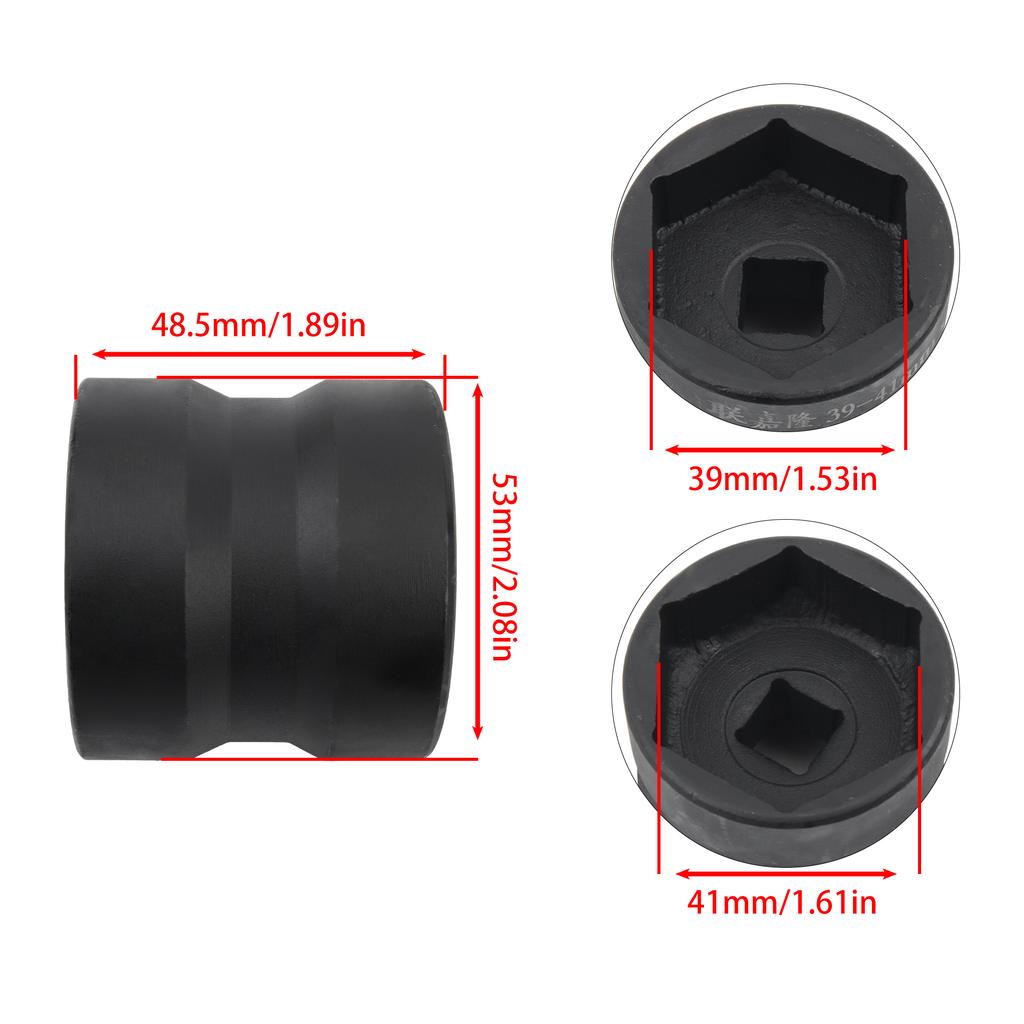 Motorcycle Clutch Disassembly Repair Removal Tool Nut Sleeve 39mm-41mm Carbon Steel Pulley Nut Part