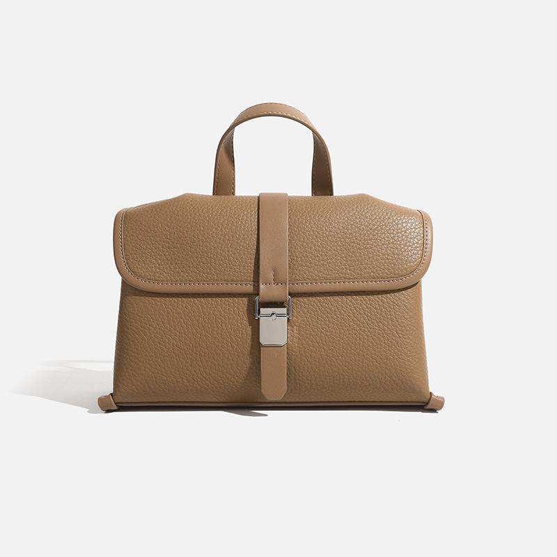 Retro Women s Bag Korean Version Fashionable Single Shoulder Mailman Bag New Commuting Hand-held Crossbody Small Square Bag