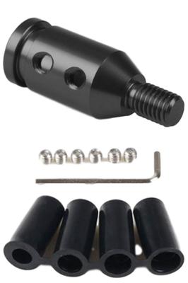 Morytrade מתאם המרת ידית הילוכים M10 x 1.5 מתאם בורג לידית הילוכים לרכב אוטומטי אוניברסלי (שחור)