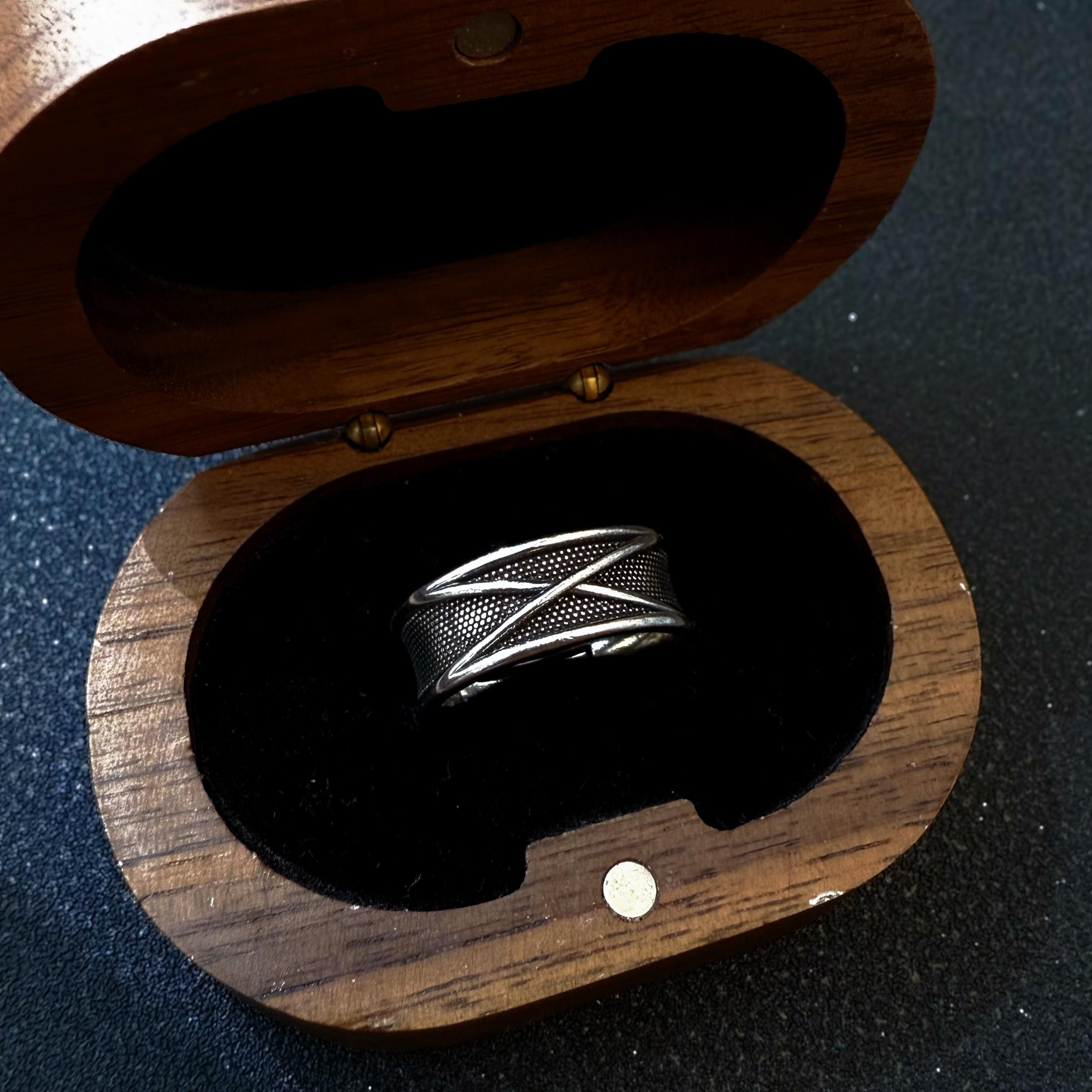 

Retro Time Space Black Goku Adjustable Open Ring For Men Punk Gothic Edgy Couple Zircon Cosplay Accessories Anime Lovers Gift 8-12