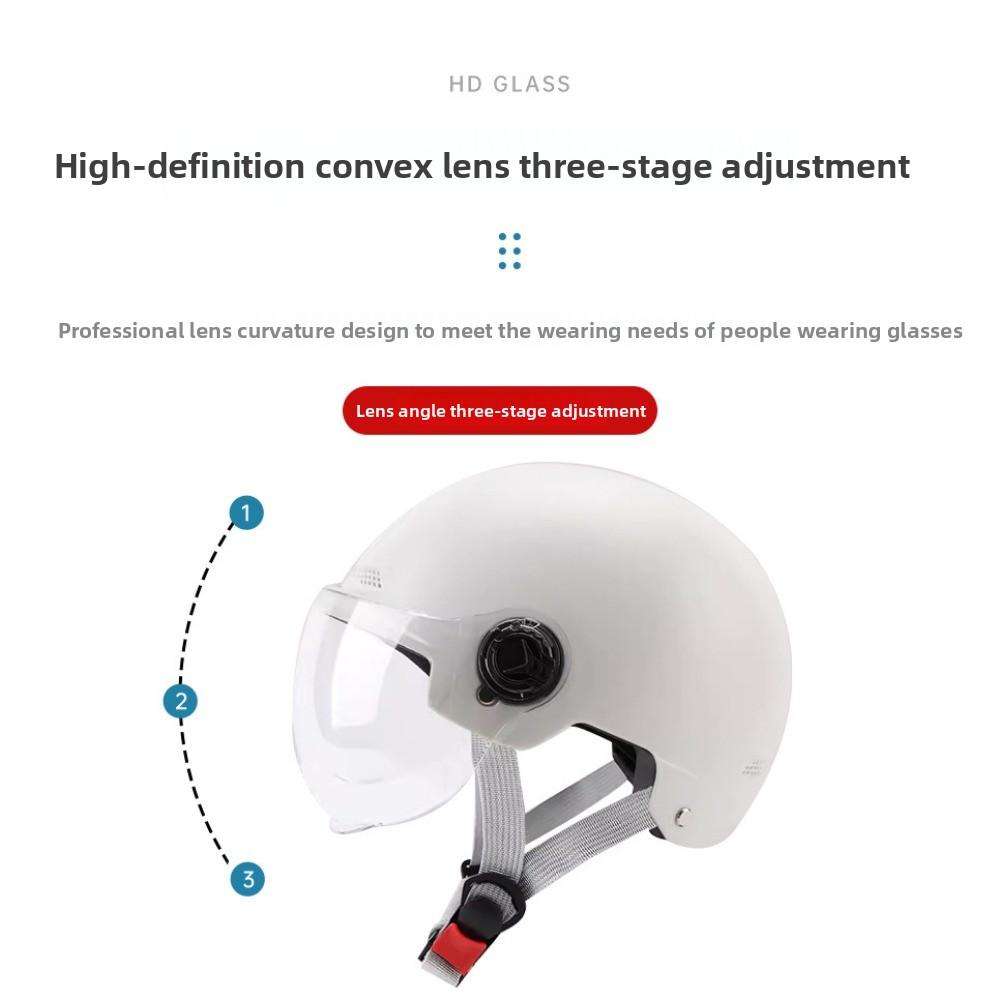 Electric Car Helmet Four Seasons Men's and Women's Universal Summer Motorcycle Half Helmet Battery Car Safety Helmet