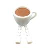 3D Printed Coffee Bean/Cup Figurines with Flexible Articulated Leg 3D Printer Coffee Fidgety Toy Stress Relief Gift