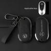 Car Key Case Cover for Mercedes Benz 2022 C S Class W223 W206 S350 C260 C300 S400 S450 S500 Alloy Leather Shell Holder Protector