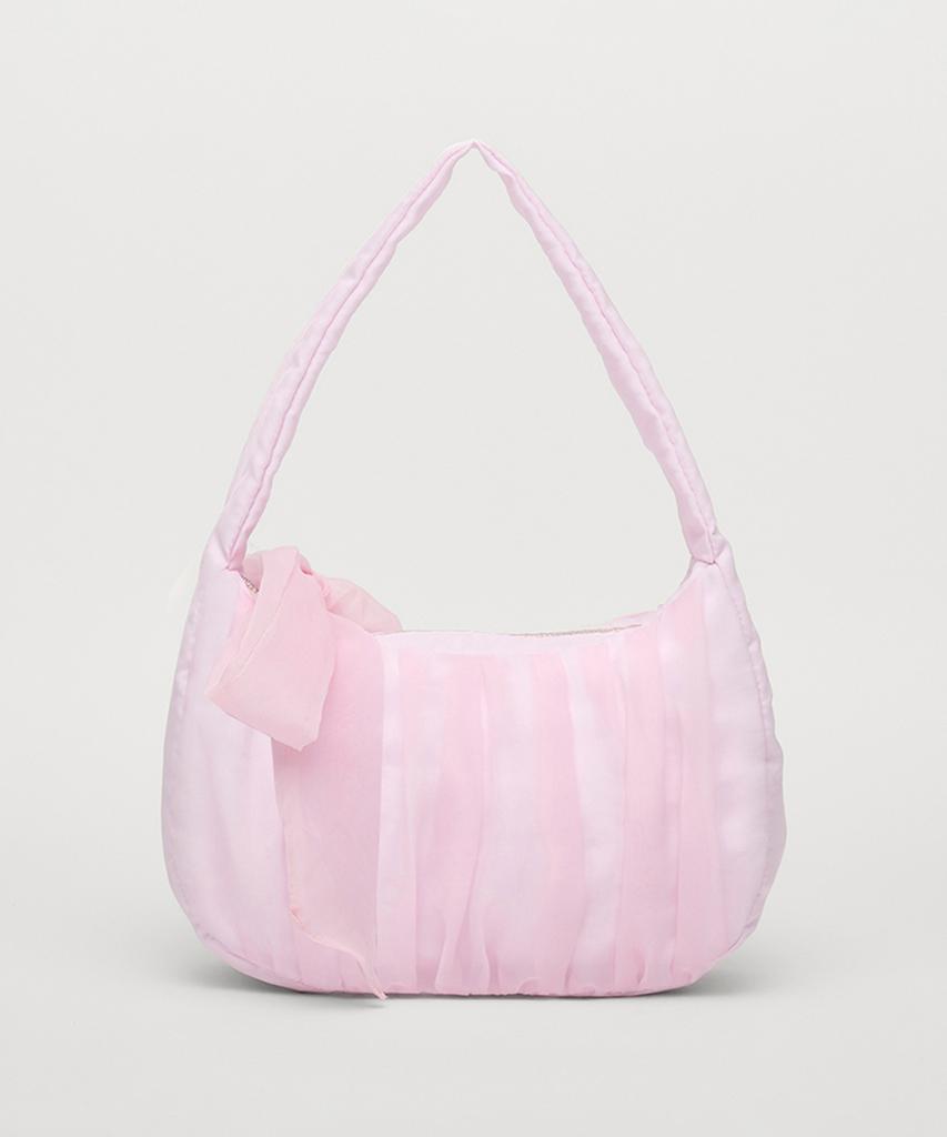 Celitails Shirring Ribbon Bag_Pink
