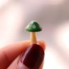 Lot de 2 figurines miniatures de champignons, adorables décorations pour jardin féérique, bonsaï, terrarium, maison de poupée, micro-paysage