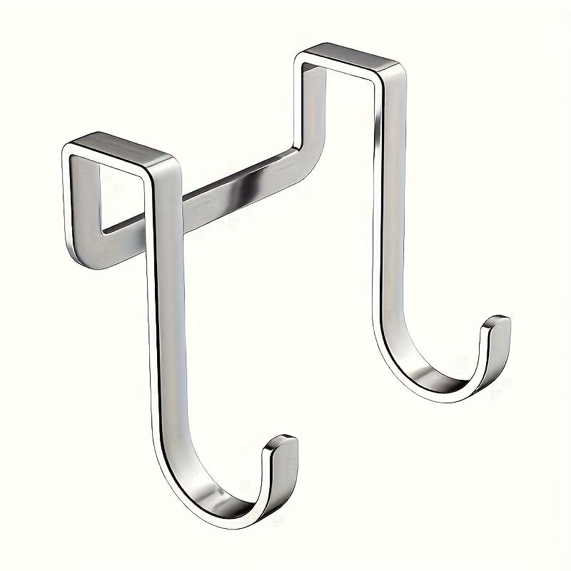 Heavy Duty Double S-Shaped Hooks | Easy-Install Rust-Resistant Polished Wall Hooks for Kitchen & Living Room, Multi-Purpose Home Storage Solution