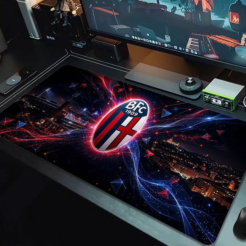 Bologna FC 1909 Large Size Mouse Pad Large Gaming Table Cushion Non-slip Laptop Tablet Big Mousepad XXL Mat Mini PC Playmat With Lock Edge