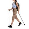 Women Outdoor Hiking Pants Quick Dry Lightweight Capris with Adjustable Waist and Zipper Pockets for Running Fitness Sports
