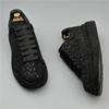 Fashion Luxury Trend Designer Men's Charm Black Rhinestones Lace Up Platform Causal Shoes Male Flats Moccasins Sports Walking Sneakers