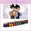 Orecchini vintage neri con inserto in agata raffiguranti Goku e Dragon Ball. Non servono piercing!