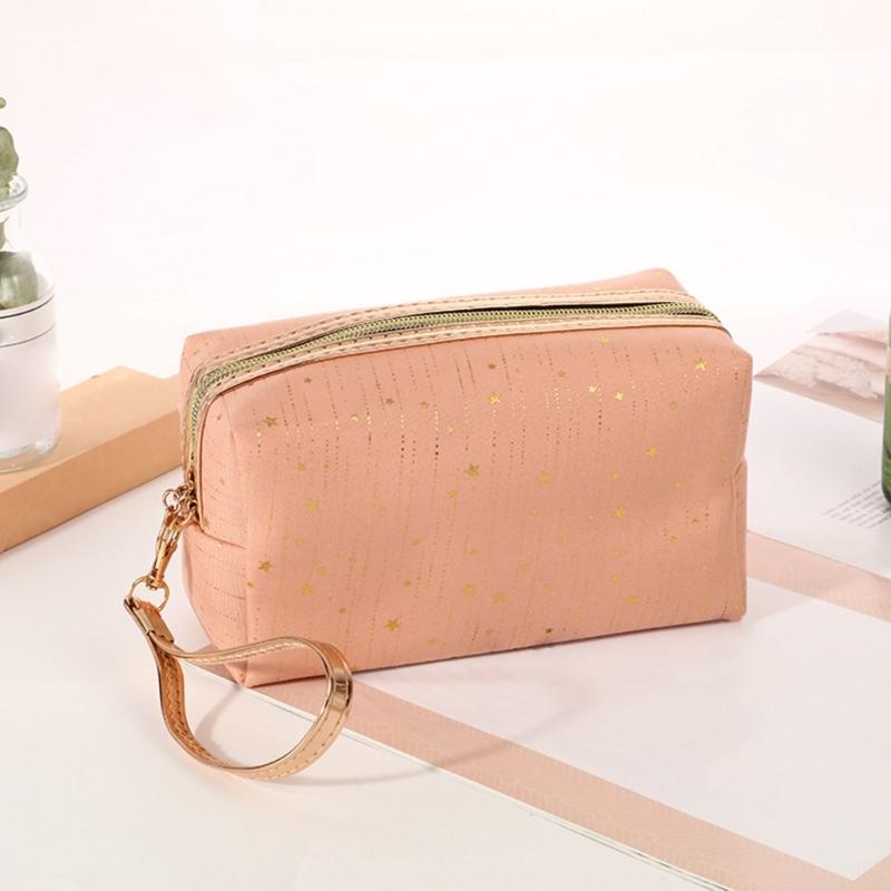 Women Star Decoration Cosmetic Bag Soft Make Up Storage Bag Travel Makeup Toiletry Package Bag Organizer Pouch Case