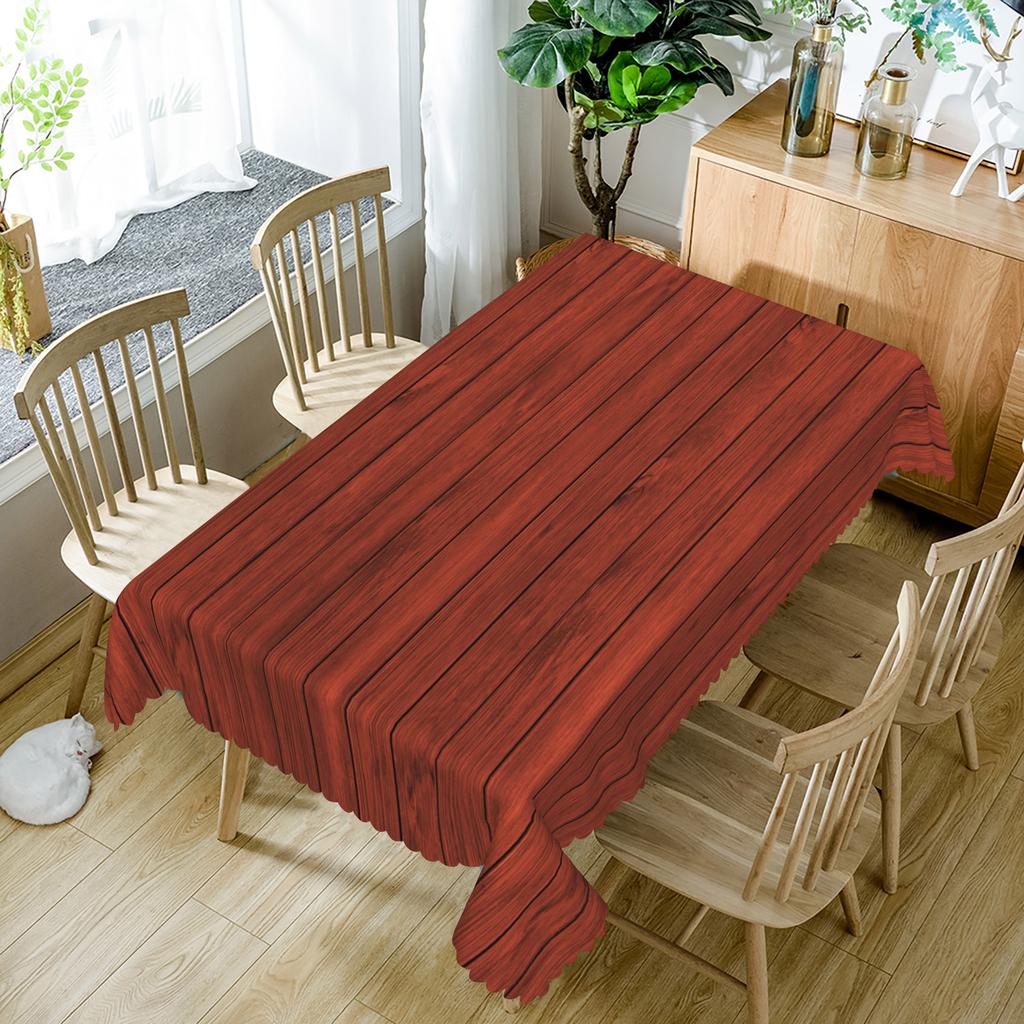 Holzmaserung Tischdecke Natürlich Rustikal Rechteckiger Tisch Holzstruktur Wasserdicht Esstischdeko Für Küche Party Heimdeko