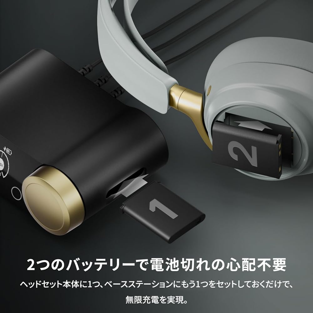 SteelSeries Arctis Nova Elite Wireless Gaming Headset Lightweight Active Noise Cancelling Hi-Fi Sound Sage & Gold