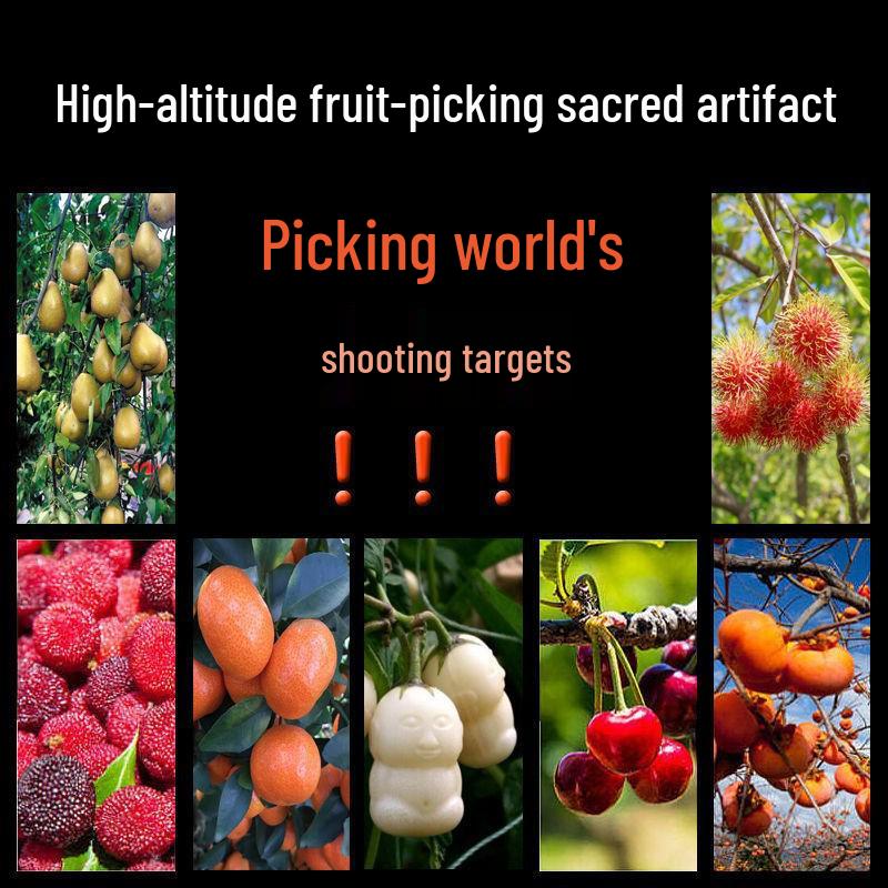 High-Altitude Stainless Steel Telescopic Fruit Picker for Persimmons, Apples, Waxberries, and Mangoes