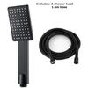 Square Shower Head With Enlarged Water Outlet Shower Bathroom Thickened Super Pressurized and Shatter-resistant Shower Head Set