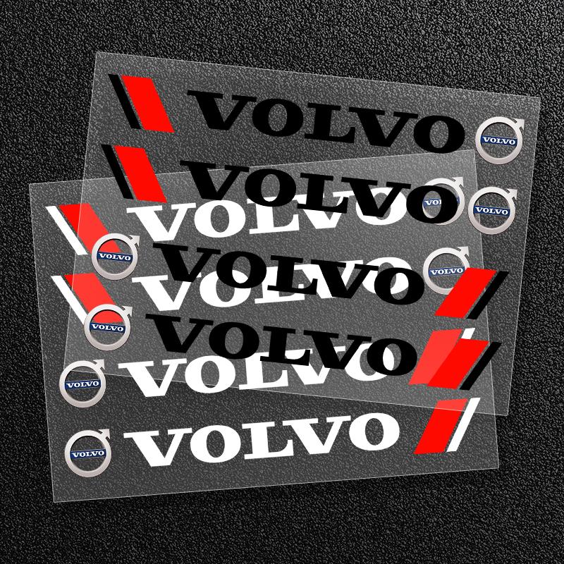 4pcs Vinyl Car Door Handle Mirror Wiper Stickers Decal Styling For Volvo V60 XC60 XC90 S60 XC40 V40 S80 T6 V90 EX90 S90 V70