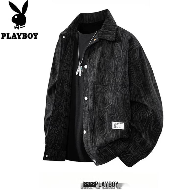 Playboy Men's American Vintage Lapel Casual Jacket