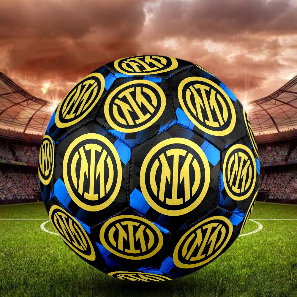 Inter. Italy-1 Pallone da Calcetto Indoor Colorato Per Tutte le Età Cucito a Macchina PVC Pronto per la Competizione Resistente Alta Rimbalzabilità MISURA 5 Pallone da Calcio.