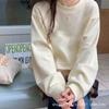 Round Neck Hoodie Autumn Winter Japanese Korean Lazy Loose Campus Style Women Top Comfort Casual Student Sweatshirt
