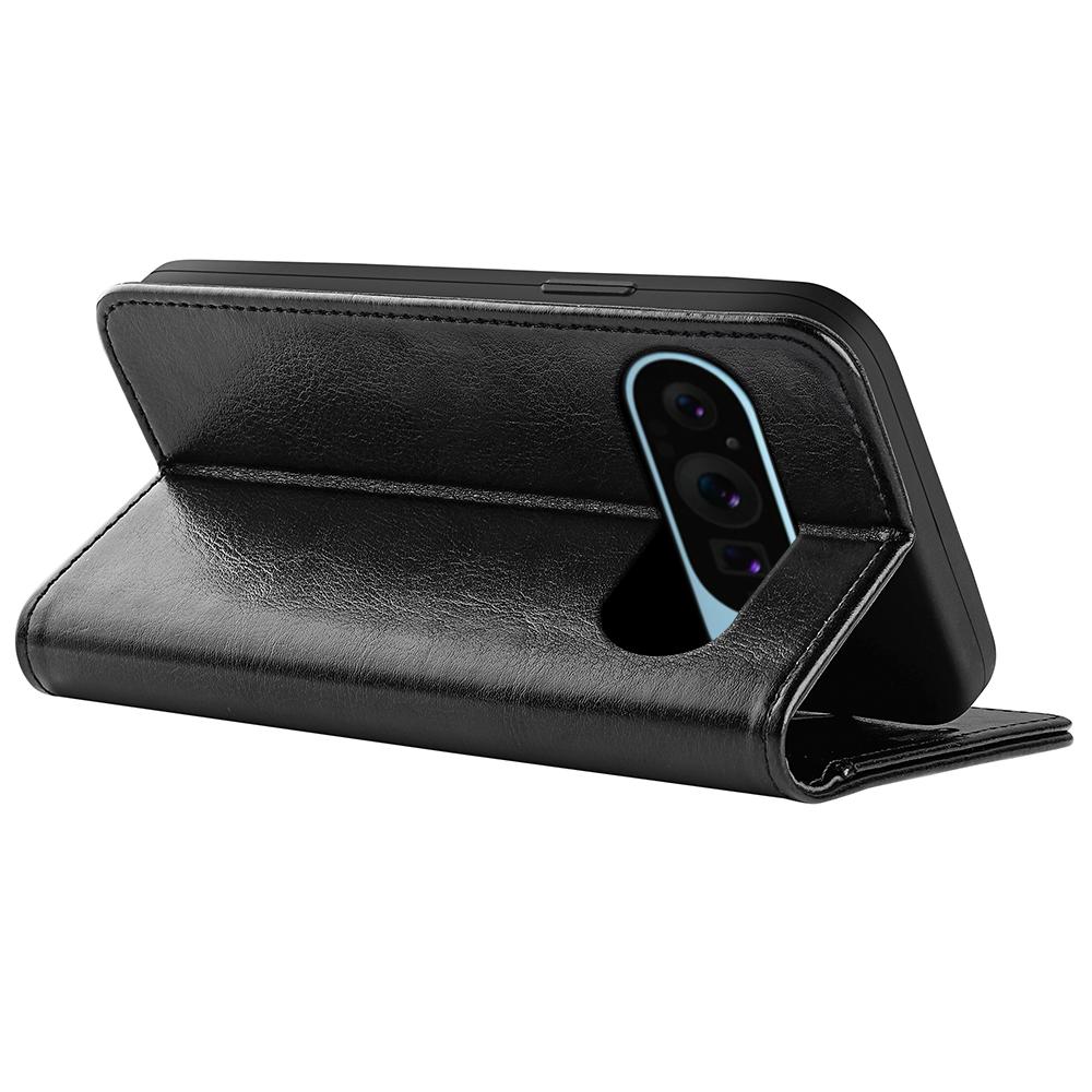 For Google Pixel 9/Pixel 9 Pro Case Crazy Horse Texture TPU+PU Leather Wallet Flip Phone Cover