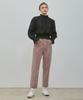 RYUL+WAI High-Waisted Corduroy Crop Pants Pink