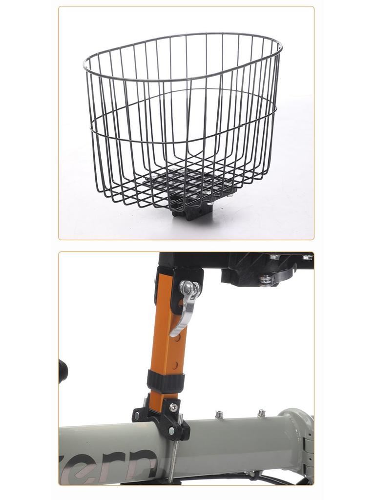 Pet Bike Basket for Small Cats & Dogs - Outdoor Front Frame Cycling Accessory