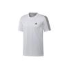 T Shirts Men's White Crew Neck Moderate Straight Fit GK9431