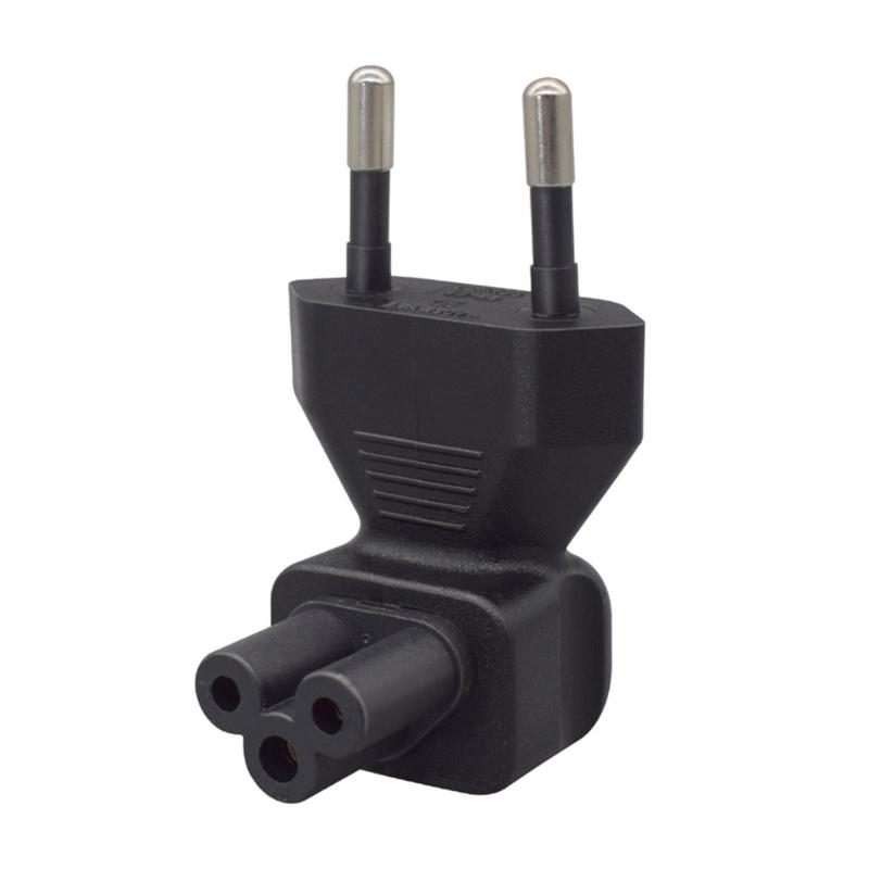

EU Standard Power Plug Adapter with EU4.0MM Male to IEC320 C5 Female Right Angled Connection for Electronics 1