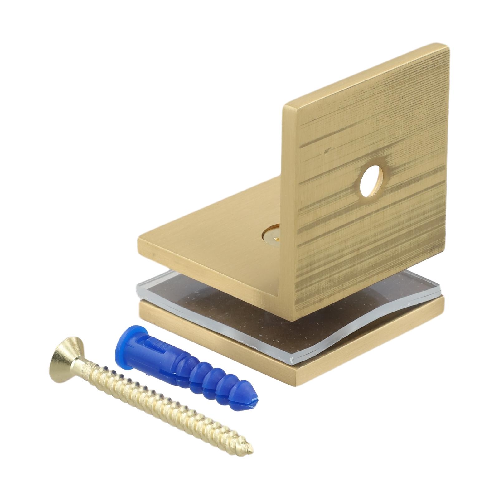 

Glass Wall Support 90 Angle Clamp Bathroom Accessories Easy Installation Glass Thickness Support Brass Glass Clamp Holder Chrome