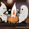 Ghost Campfire Flickering Nightlight, Halloween Decoration, USB Powered, Creative Home Gift