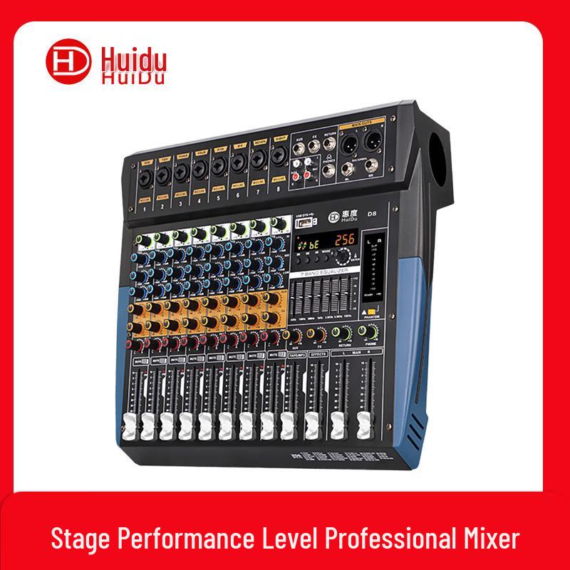 Huidu D8 Professional Analog Audio Mixer
