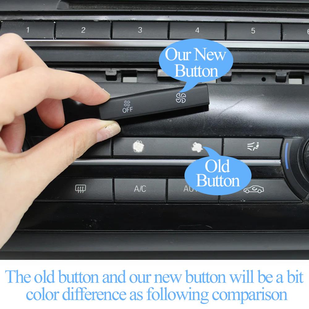 Dashboard AC Button Air Conditioning Venlitation Temperature Control Cap Repair Kit For BMW X3 F25 2014-2017 X4 F26 2013-2018