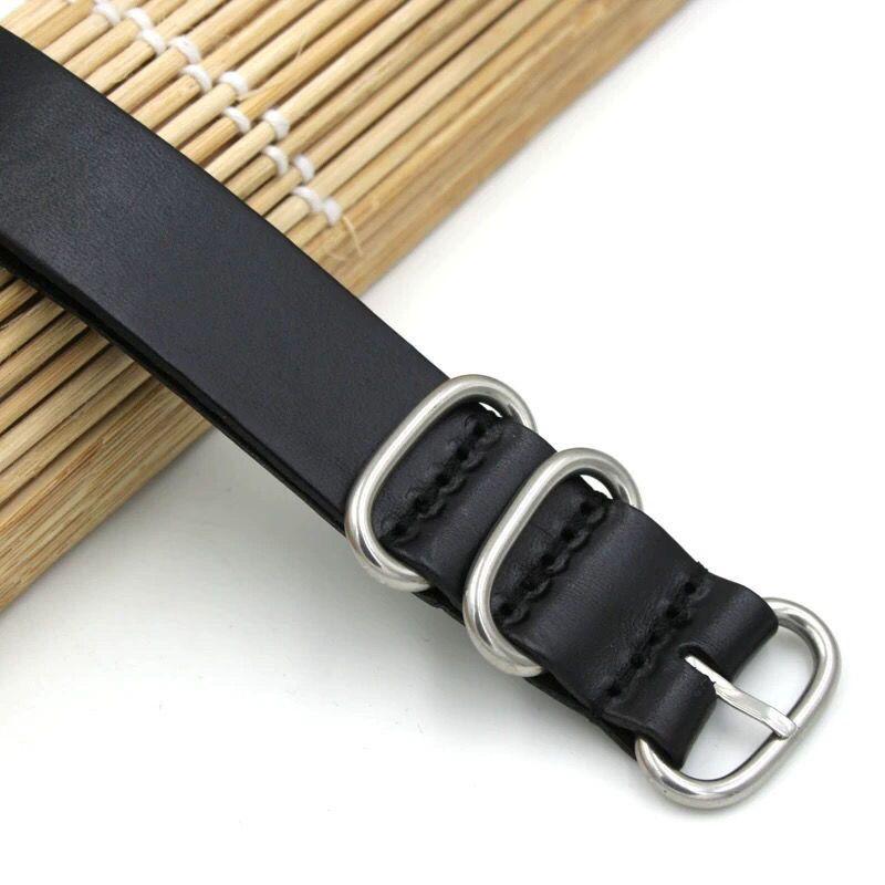 18mm 20mm 22mm 24mm Ręcznie robiony Retro Pasek do zegarka ze skóry cielęcej Miękki Uniwersalny Vintage Skóra bydlęca Męska Bransoleta do smartwatcha Skórzany Pasek do zegarka