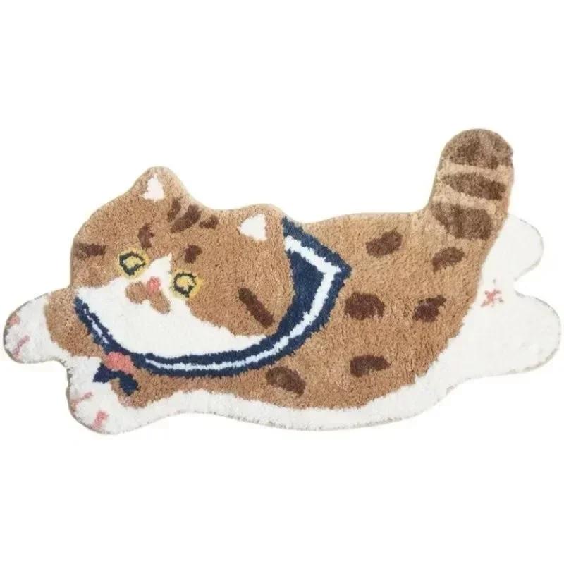 

1PC Cute Bedroom Rug Soft Living Room Carpet Non Slip Bathroom Floor Mat Faux Cashmere Entrance Doormat Bath Mat Room Decor 40x60cm 16x24inch