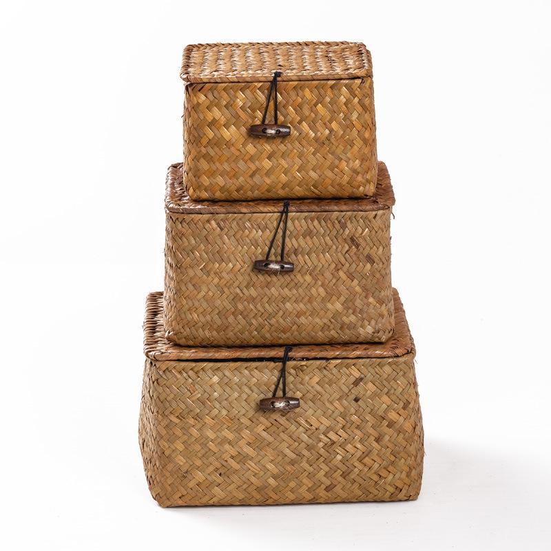 012S Hand-Woven Seagrass Storage & Celebration Box