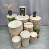 Massivholzpfeiler Originale Holzwurzel-Schnitzereien Holzpfähle Niedrige Hocker Baumstümpfe Ornamente Holzhocker