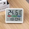 Alarm Clock with Humidities Date Digital Clock Large Display Battery Operated Desk Clocks for Bedroom,Livingroom,Office