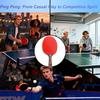 Double Professional Level Wood Ping Pong Paddles ITTF Approved Anti-Spin Rubber Advanced Control Speed Racket Offensive