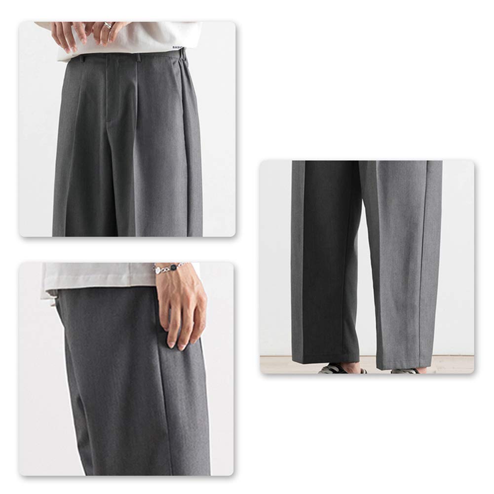 Weite lange große Herbsthose [FOMANSH], Herrenhose, Hose, gesäumt, gerade, schlicht, lässig, Größe, Sommer,
