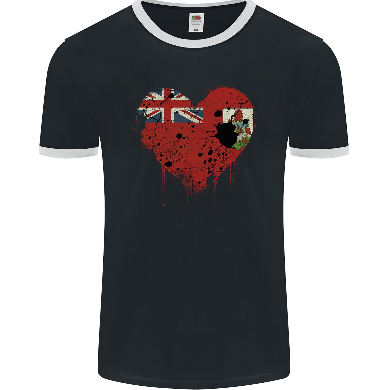 26 Love Flag Bermuda Football Mens Ringer T-Shirt FotL Unisex T-Shirt XL
