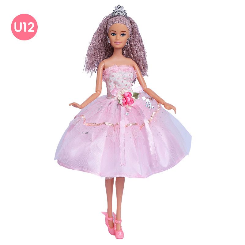 

Кукла Барби 30 см с грязными косичками, европейская и американская личность, многосуставной подвижный целый комплект упакованной кукольной кружевной одежды U12