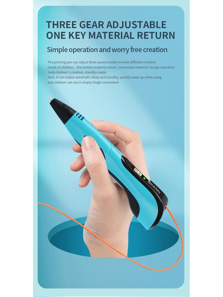 ArtistryPro 3D Stereoscopic Graffiti Pen: Creative Intelligent Toy for 3D Painting