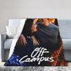 Off Campus Garrett Graham Flannel Blanket Winter Super Warm Throw Blanket for Child Living Room Funny Bedspread Sofa Bed Cover