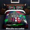 Bologna FC Design Bed Bedding Set 1 Duvet Cover + 2 Pillowcases Soft Breathable Household Bed Linens