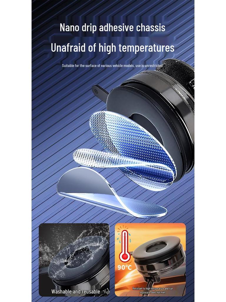 2026 Magnetic Car Phone Holder with Nano Glue Base