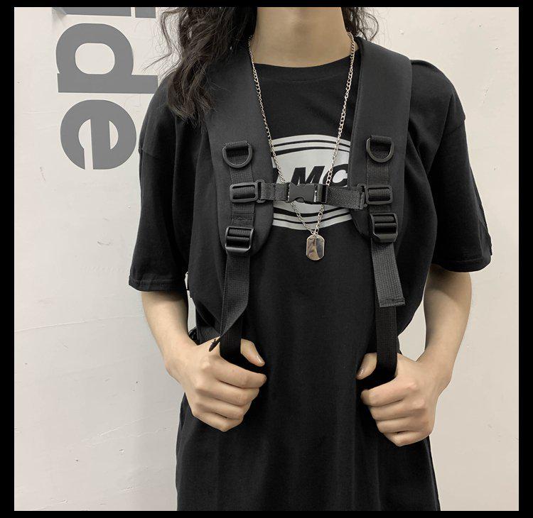 Trendy Minimalist Harajuku Backpack for Travel and School - Unisex Large Capacity